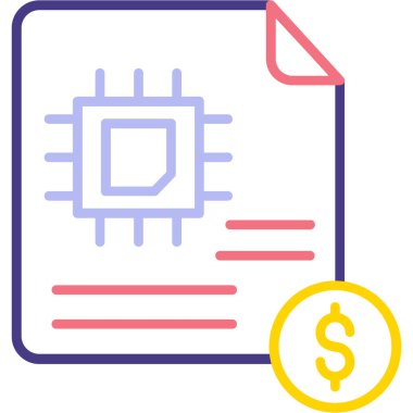 Dolar kart simgesi, vektör illüstrasyonu