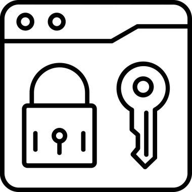 Kilit simgesini taslak biçiminde kilitle