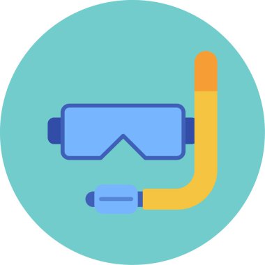 Dalış maskesi. Basit tasarım