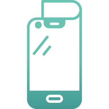 Akıllı telefon. Web simgesi basit illüstrasyon