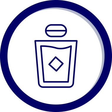 Parfüm şişesinin vektör çizimi