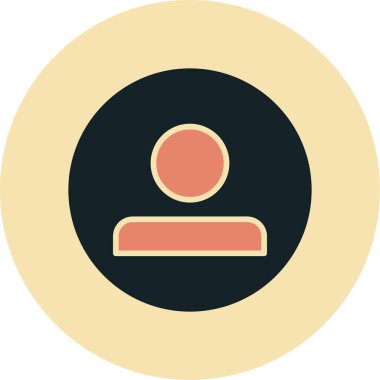 Kullanıcı simgesinin vektör çizimi