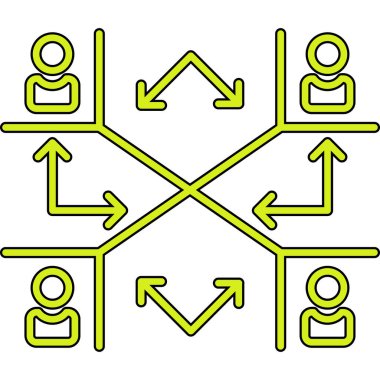 İnsan simgesinin vektör illüstrasyonu