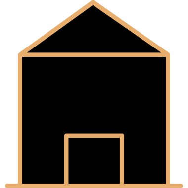 Ev ikonu. vektör illüstrasyonu