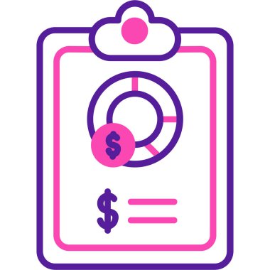 Para için. Web simgesi basit illüstrasyon