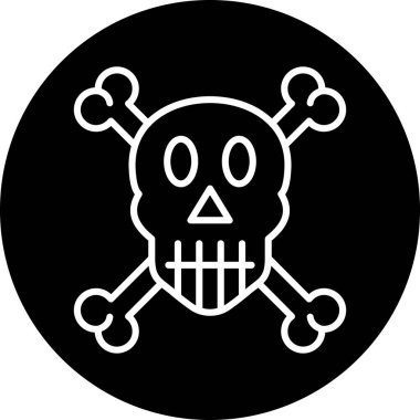 Kurukafa simgesi vektör illüstrasyonu