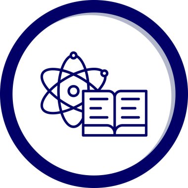 Bilim simgesi vektör illüstrasyonu