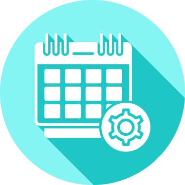 Takvim simgesinin vektör illüstrasyonu