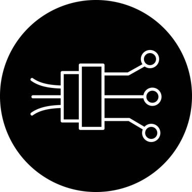 çip simgesi, vektör illüstrasyonu