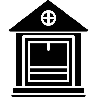 Kiliseye. Web simgesi basit illüstrasyon