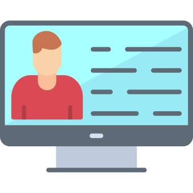 Online eğitim. Web simgesi basit tasarım