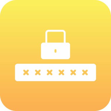 parola ikonu vektör illüstrasyonu