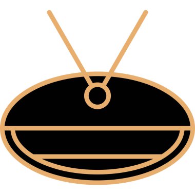 radyo ikonu. vektör illüstrasyonu.