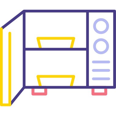 kargo kutusu simgesi, basit vektör illüstrasyonu