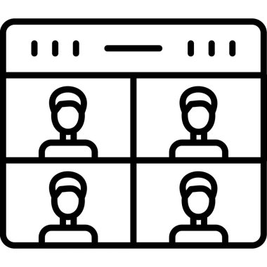 iş ekibi simgesi, vektör illüstrasyonu