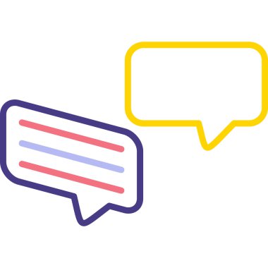 Konuşma baloncukları vektör işareti