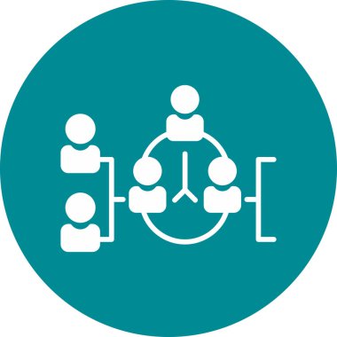 İş insanları simgesinin vektör illüstrasyonu