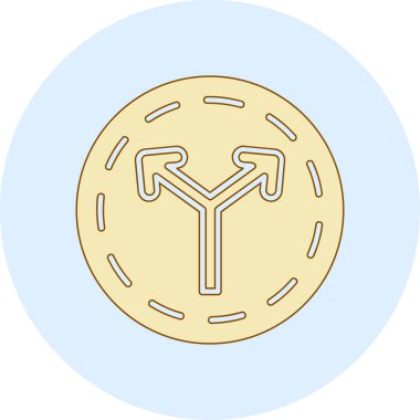 Bir sikkevektör illüstrasyon