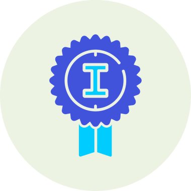 Rozet. Web simgesi basit illüstrasyon