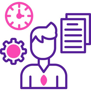 yönetim simgesi vektör illüstrasyonu