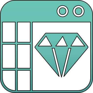 Bir smartphone simge vektör çizim