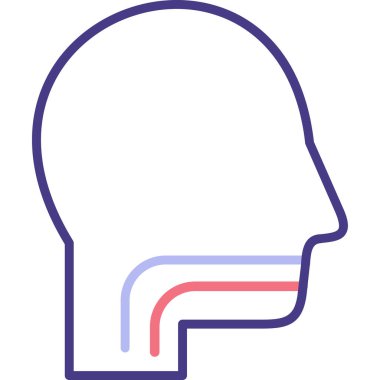 Beyin. Web simgesi basit illüstrasyon