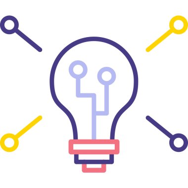 Ampul. vektör simgesi basit resimleme