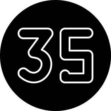 4 numaralı simge tasarımı, basit vektör illüstrasyonu