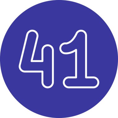 Moda biçimi izole edilmiş arkaplanda 4 numara simgesi