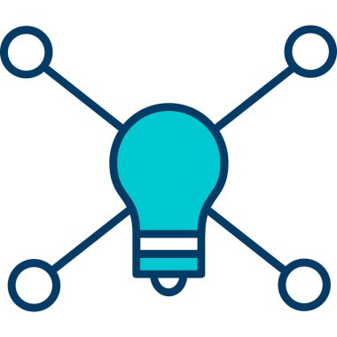 Ampul. Web simgesi basit illüstrasyon