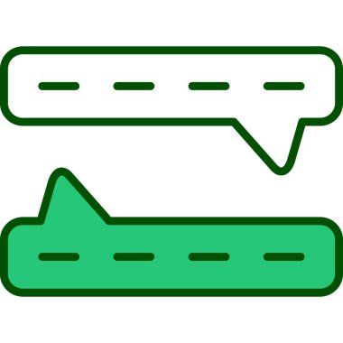 Sohbet web simgesi, basit tasarım illüstrasyonu