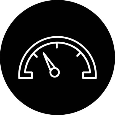 Moda biçimi izole edilmiş arkaplanda hız göstergesi simgesi