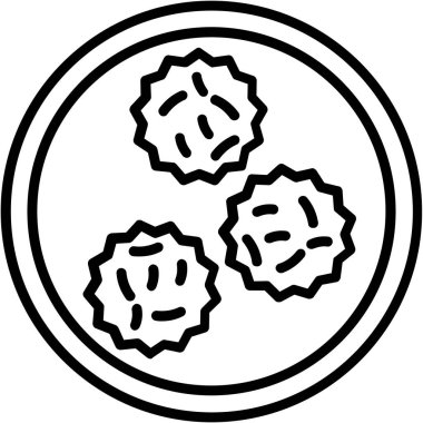 Virüs simgesi. Beyaz arkaplanda izole edilmiş web tasarımı için virüs vektör simgesinin özet biçimi