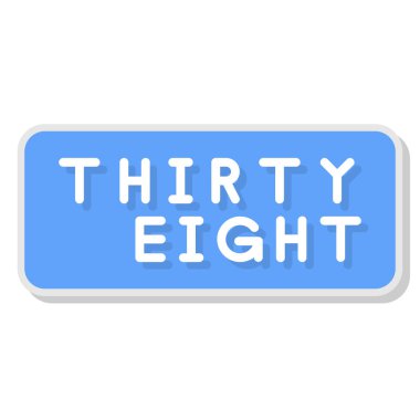 Beyaz arkaplandaki 31 numara