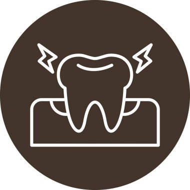 diş simgesi vektör illüstrasyonu