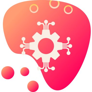 Beyin ikonu. Basit resimleme