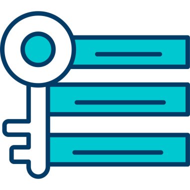 Anahtar. Web simgesi basit illüstrasyon