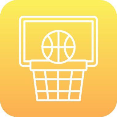 Soyut arka grupta izole edilmiş basketbol simgesi