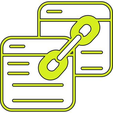 dizin zinciri vektör simgesi