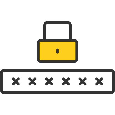 Kilit simgesi. vektör illüstrasyonu