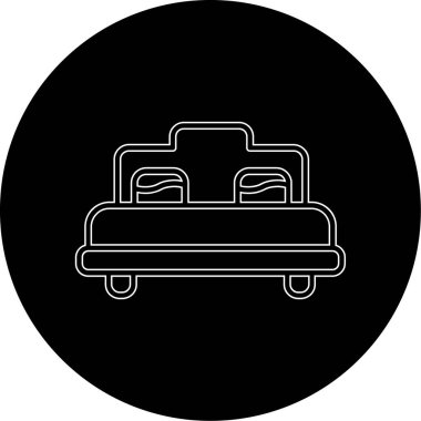 Benzersiz Otomobil Vektör Satırı Simgesi