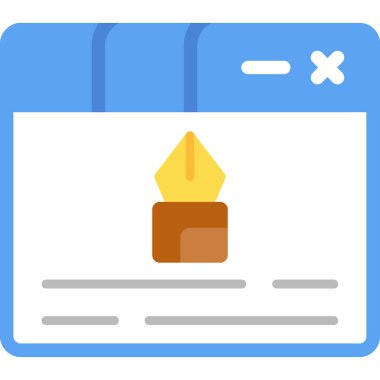 Mum. Web simgesi basit illüstrasyon