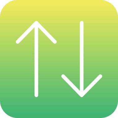 Kişisel proje ticari için ok vektörü simgesi modern basit vektör çizimi