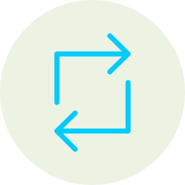 Yön ok ikonu vektör illüstrasyonu