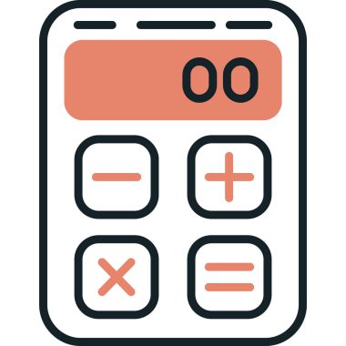 Hesap makinesi. Web simgesi basit tasarım