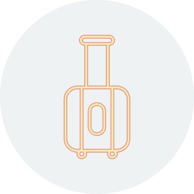 bagaj. Web simgesi basit illüstrasyon