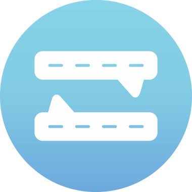 Konuş. Web simgesi basit illüstrasyon