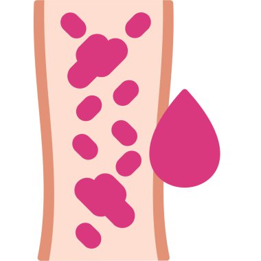 İnsan cildi simgesinin vektör illüstrasyonu