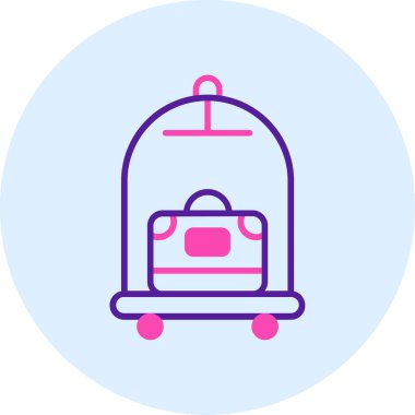 Bagaj simge vektör çizim