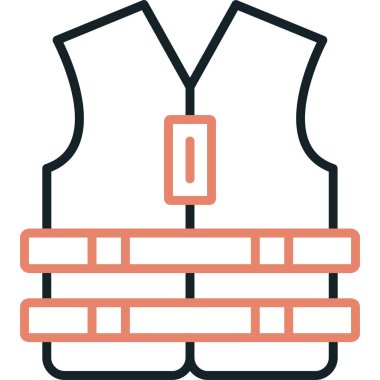 Ceket ikonu. Web için basit ceket vektör simgeleri çizimi